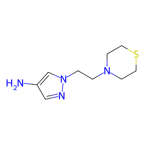 1-(2-硫代吗啉乙基)-1H-吡唑-4-胺,1-(2-Thiomorpholinoethyl)-1h-pyrazol-4-amine