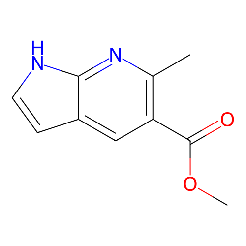 6-甲基-1H-吡咯并[2,3-b]吡啶-5-羧酸甲酯,Methyl 6-methyl-1H-pyrrolo[2,3-b]pyridine-5-carboxylate