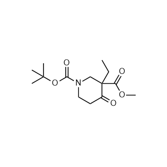 1-叔丁基3-甲基3-乙基-4-氧代哌啶-1,3-二羧酸,1-tert-Butyl 3-methyl 3-ethyl-4-oxopiperidine-1,3-dicarboxylate