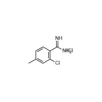 2-氯-4-甲基-苯甲脒盐酸盐,2-Chloro-4-methyl-benzamidine hydrochloride