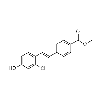 4-(2-氯-4-羟基苯乙烯基)苯甲酸甲酯,Methyl 4-(2-chloro-4-hydroxystyryl)benzoate