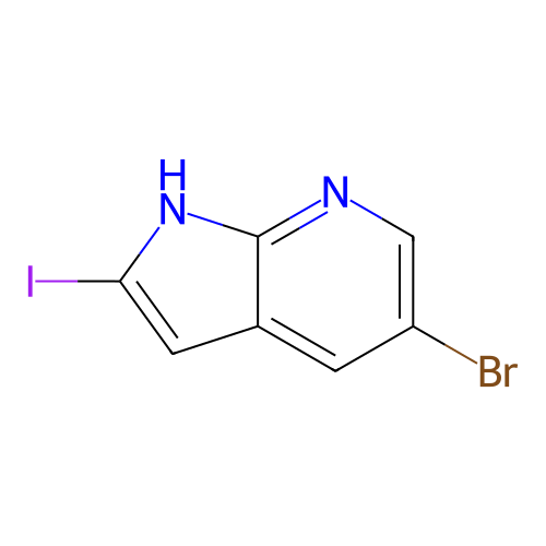 5-溴-2-碘-1H-吡咯并[2,3-b]吡啶,5-Bromo-2-iodo-1H-pyrrolo[2,3-b]pyridine