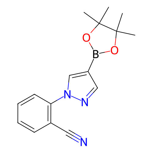 2-(4-(4,4,5,5-四甲基-1,3,2-二氧硼杂环戊烷-2-基)-1H-吡唑-1-基)苯腈,2-(4-(4,4,5,5-Tetramethyl-1,3,2-dioxaborolan-2-yl)-1H-pyrazol-1-yl)benzonitrile