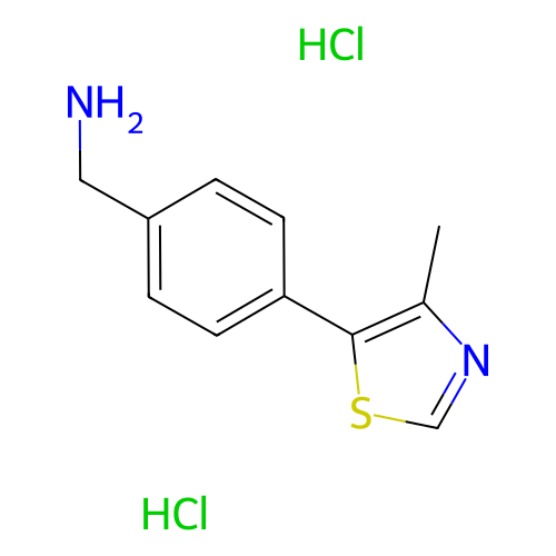 [4-(4-甲基-1,3-噻唑-5-基)苯基]甲胺二盐酸盐,[4-(4-Methyl-1,3-thiazol-5-yl)phenyl]methanamine dihydrochloride