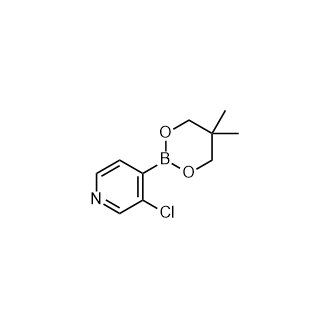 3-氯-4-(5,5-二甲基-1,3,2-二氧杂硼杂环-2-基)吡啶,3-Chloro-4-(5,5-dimethyl-1,3,2-dioxaborinan-2-yl)pyridine