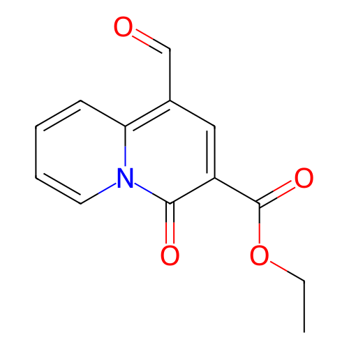 1-甲酰基-4-氧代-4H-喹啉嗪-3-羧酸乙酯,Ethyl 1-formyl-4-oxo-4H-quinolizine-3-carboxylate