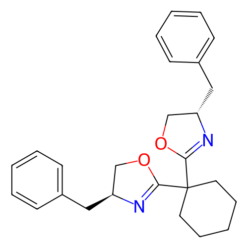 (4S,4'S)-2,2'-环己亚基双[4,5-二氢-4-苯甲基噁唑],(4S,?4'S)?-2,?2'-?Cyclohexylidenebis[4?,?5-?dihydro-?4-?(phenylmethyl)?oxazole]