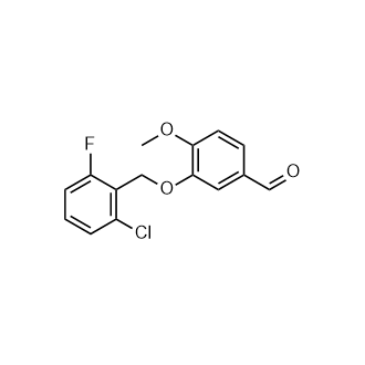 3-((2-氯-6-氟芐基)氧基)-4-甲氧基苯甲醛,3-((2-Chloro-6-fluorobenzyl)oxy)-4-methoxybenzaldehyde