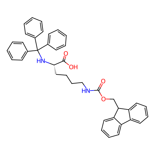 N6-(((9H-芴-9-基)甲氧基)羰基)-N2-三苯甲基-L-賴氨酸,N6-(((9H-fluoren-9-yl)methoxy)carbonyl)-N2-trityl-L-lysine