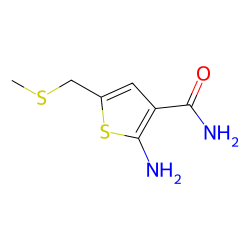 2-氨基-5-((甲硫基)甲基)噻吩-3-甲酰胺,2-Amino-5-((methylthio)methyl)thiophene-3-carboxamide