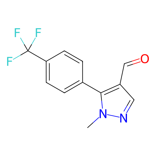 1-甲基-5-(4-(三氟甲基)苯基)-1H-吡唑-4-甲醛,1-Methyl-5-(4-(trifluoromethyl)phenyl)-1H-pyrazole-4-carbaldehyde