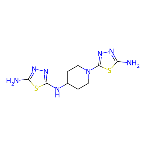 N2-(1-(5-氨基-1,3,4-噻二唑-2-基)哌啶-4-基)-1,3,4-噻二唑-2,5-二胺,N2-(1-(5-Amino-1,3,4-thiadiazol-2-yl)piperidin-4-yl)-1,3,4-thiadiazole-2,5-diamine