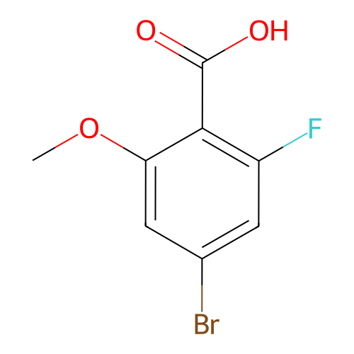 4-溴-2-氟-6-甲氧基苯甲酸,4-Bromo-2-fluoro-6-methoxybenzoic acid