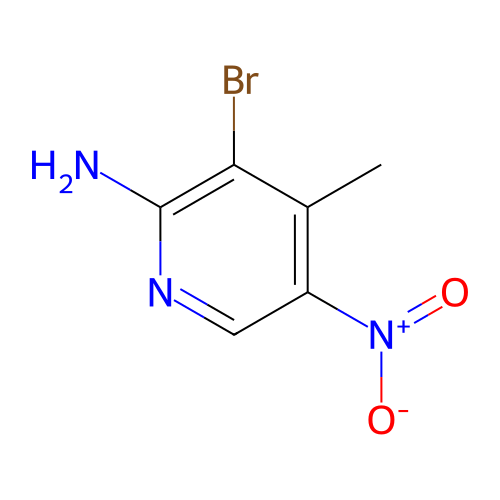 3-溴-4-甲基-5-硝基吡啶-2-胺,3-Bromo-4-methyl-5-nitropyridin-2-amine