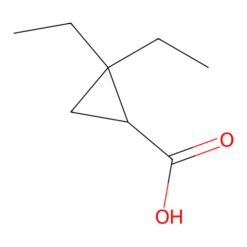 2,2-二乙基环丙烷-1-羧酸,2,2-Diethylcyclopropane-1-carboxylic acid