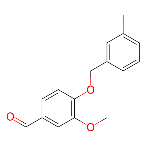 3-甲氧基-4-((3-甲基苄基)氧基)苯甲醛,3-Methoxy-4-((3-methylbenzyl)oxy)benzaldehyde