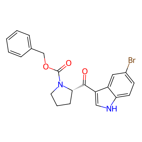 (S)-2-(5-溴-1H-吲哚-3-羰基)吡咯烷-1-羧酸芐酯,(S)-benzyl 2-(5-bromo-1H-indole-3-carbonyl)pyrrolidine-1-carboxylate