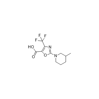 2-(3-甲基哌啶-1-基)-4-(三氟甲基)唑-5-羧酸,2-(3-Methylpiperidin-1-yl)-4-(trifluoromethyl)oxazole-5-carboxylic acid