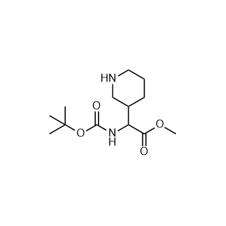 2-((叔丁氧羰基)氨基)-2-(哌啶-3-基)乙酸甲酯,Methyl 2-((tert-butoxycarbonyl)amino)-2-(piperidin-3-yl)acetate