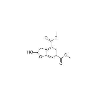 二甲基2-羟基-2,3-二氢苯并呋喃-4,6-二羧酸酯,Dimethyl 2-hydroxy-2,3-dihydrobenzofuran-4,6-dicarboxylate