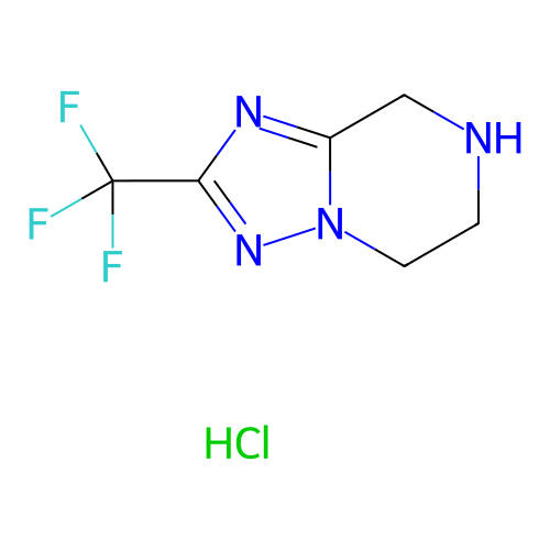 2-(三氟甲基)-5,6,7,8-四氢[1,2,4]三唑并[1,5-a]吡嗪盐酸盐,2-(Trifluoromethyl)-5,6,7,8-tetrahydro-[1,2,4]triazolo[1,5-a]pyrazine hydrochloride