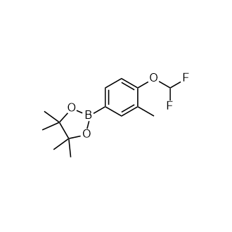 2-(4-(二氟甲氧基)-3-甲基苯基)-4,4,5,5-四甲基-1,3,2-二氧硼烷,2-(4-(Difluoromethoxy)-3-methylphenyl)-4,4,5,5-tetramethyl-1,3,2-dioxaborolane