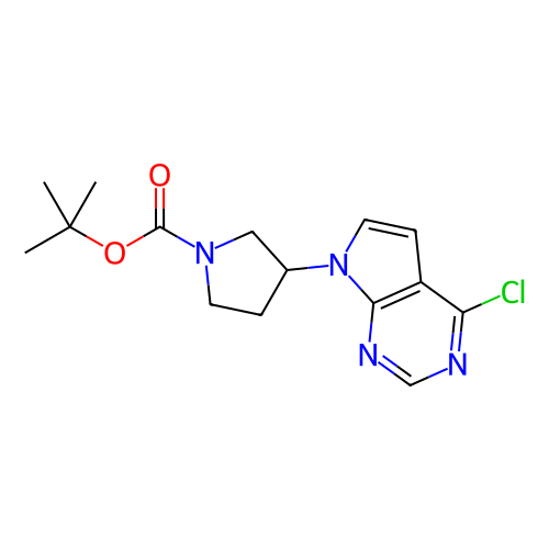 3-(4-氯-7H-吡咯并[2,3-d]嘧啶-7-基)吡咯烷-1-甲酸叔丁酯,tert-Butyl 3-(4-chloro-7H-pyrrolo[2,3-d]pyrimidin-7-yl)pyrrolidine-1-carboxylate