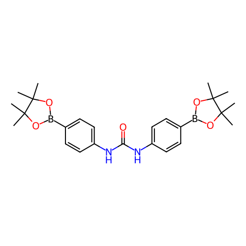 1-(4-(4,4,5,5-四甲基-1,3,2-二氧硼杂环戊烷-2-基)苄基)-3-(4-(4,4,5,5-四甲基-1,3,2-二氧硼杂环戊烷-2-基)苯)脲,1-(4-(4,4,5,5-Tetramethyl-1,3,2-dioxaborolan-2-yl)benzyl)-3-(4-(4,4,5,5-tetramethyl-1,3,2-dioxaborolan-2-yl)phenyl)urea