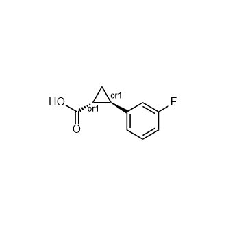 rel-(1R,2R)-2-(3-氟苯基)环丙烷-1-羧酸,rel-(1R,2R)-2-(3-Fluorophenyl)cyclopropane-1-carboxylic acid