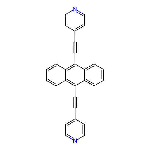 9,10-双(吡啶-4-基乙炔基)蒽,9,10-Bis(pyridin-4-ylethynyl)anthracene