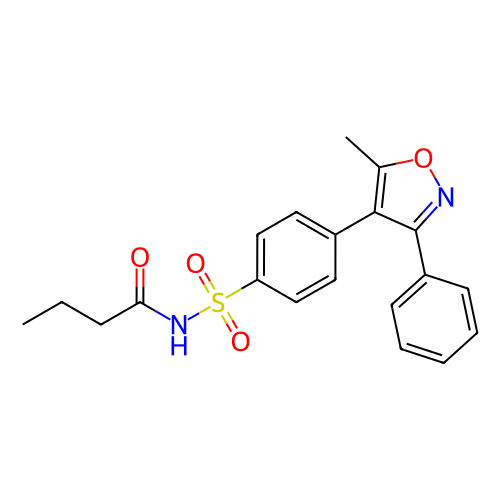 N-((4-(5-甲基-3-苯基异噁唑-4-基)苯基)磺酰基)丁酰胺（帕瑞昔布钠杂质）,N-((4-(5-Methyl-3-phenylisoxazol-4-yl)phenyl)sulfonyl)butyramide (Palbociclib Impurity)