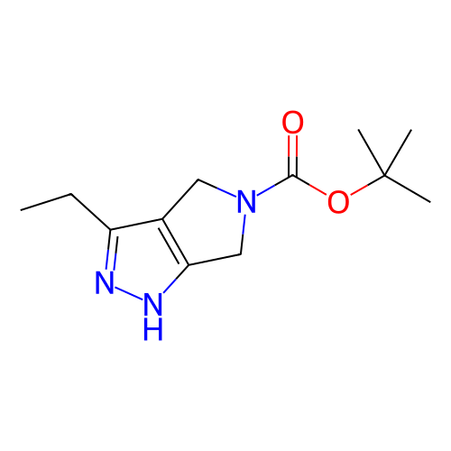 3-乙基-4,6-二氢吡咯并[3,4-c]吡唑-5(1H)-羧酸叔丁酯,tert-Butyl 3-ethyl-4,6-dihydropyrrolo[3,4-c]pyrazole-5(1H)-carboxylate