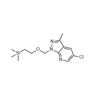 5-氯-3-甲基-1-((2-(三甲基甲硅烷基)乙氧基)甲基)-1H-吡唑并[3,4-b]吡啶,5-Chloro-3-methyl-1-((2-(trimethylsilyl)ethoxy)methyl)-1H-pyrazolo[3,4-b]pyridine