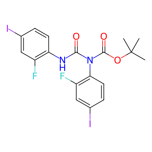 1,1-二甲基乙基-N-(2-氟-4-碘苯基)-N-[[(2-氟-4-碘苯基)氨基]羰基]氨基甲酸酯,1,1-Dimethylethyl-N-(2-fluoro-4-iodophenyl)-N-[[(2-fluoro-4-iodophenyl)amino]carbonyl]carbamate