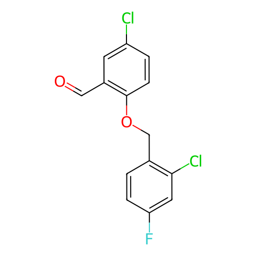 5-氯-2-((2-氯-4-氟苄基)氧基)苯甲醛,5-Chloro-2-((2-chloro-4-fluorobenzyl)oxy)benzaldehyde