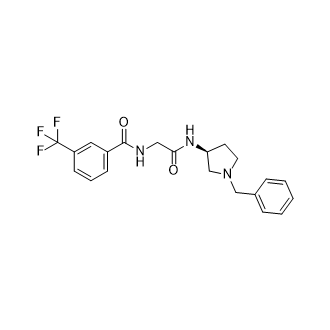 (S)-N-(2-((1-苄基吡咯-3-基)氨基)-2-氧乙基)-3-(三氟甲基)苯甲酰胺,(S)-N-(2-((1-benzylpyrrolidin-3-yl)amino)-2-oxoethyl)-3-(trifluoromethyl)benzamide