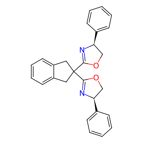 (4S,4'S)-2,2'-(1,3-二氫-2H-茚滿-2-亞烷基)雙[4,5-二氫-4-苯基噁唑],(4S,4'S)-2,2'-(1,3-Dihydro-2H-inden-2-ylidene)bis[4,5-dihydro-4-phenyloxazole]