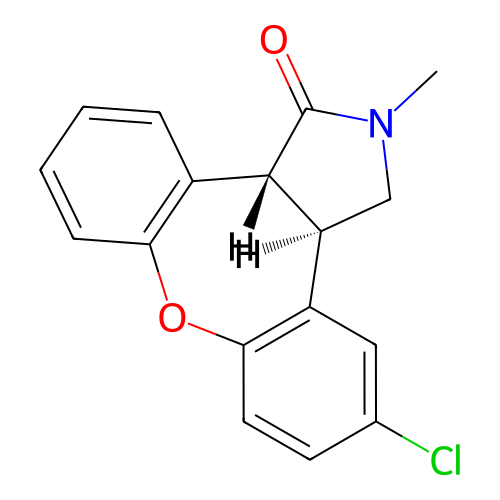 (3aR,12bR)-rel-5-氯-2,3,3a,12b-四氢-2-甲基-1H-二苯并[2,3:6,7]氧杂卓并[4,5-c]吡咯-1-酮,rel-(3aR,12bR)-5-Chloro-2,3,3a,12b-tetrahydro-2-methyl-1H-dibenz[2,3:6,7]oxepino[4,5-c]pyrrol-1-one