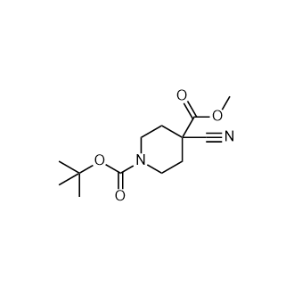 N-Boc-4-氰基哌啶-4-甲酸甲酯,1-tert-Butyl 4-methyl 4-cyanopiperidine-1,4-dicarboxylate