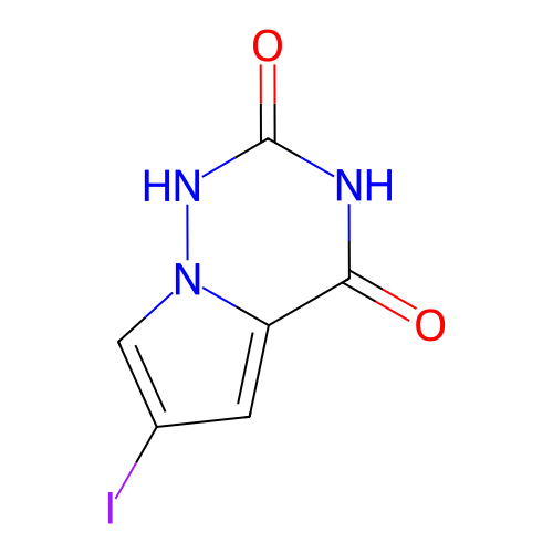 6-碘1H,2H,3H,4H-吡咯并[2,1-F][1,2,4]三嗪-2,4-二酮,6-Iodo-1H,2H,3H,4H-pyrrolo[2,1-f][1,2,4]triazine-2,4-dione