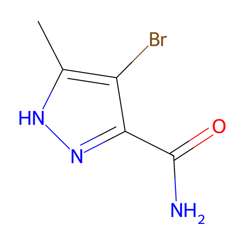4-溴-5-甲基-1H-吡唑-3-甲酰胺,4-Bromo-5-methyl-1H-pyrazole-3-carboxamide