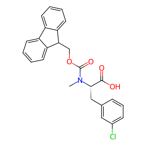 (S)-2-((((9H-芴-9-基)甲氧基)羰基)(甲基)氨基)-3-(3-氯苯基)丙酸,(S)-2-((((9H-Fluoren-9-yl)methoxy)carbonyl)(methyl)amino)-3-(3-chlorophenyl)propanoic acid