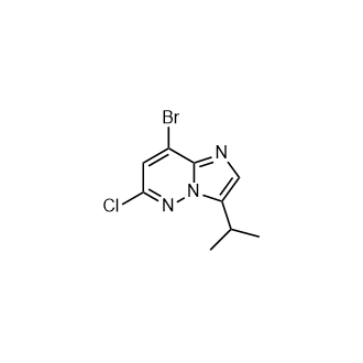 8-溴-6-氯-3-异丙基咪唑并[1,2-b]哒嗪,8-Bromo-6-chloro-3-isopropylimidazo[1,2-b]pyridazine