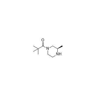 (R)-4-叔丁羰基-2-甲基哌嗪,(R)-2,2-Dimethyl-1-(3-methylpiperazin-1-yl)propan-1-one