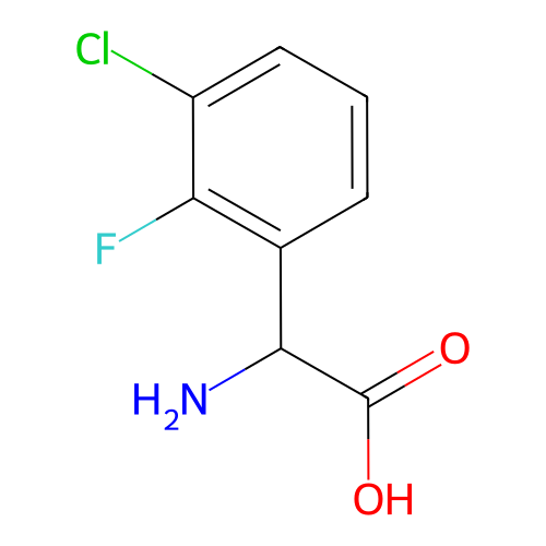2-氨基-2-(3-氯-2-氟苯基)乙酸,2-Amino-2-(3-chloro-2-fluorophenyl)acetic acid