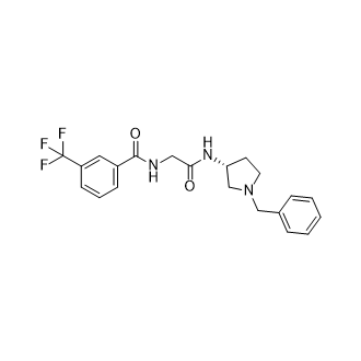 (R)-N-(2-((1-苄基吡咯-3-基)氨基)-2-氧乙基)-3-(三氟甲基)苯甲酰胺,(R)-N-(2-((1-benzylpyrrolidin-3-yl)amino)-2-oxoethyl)-3-(trifluoromethyl)benzamide