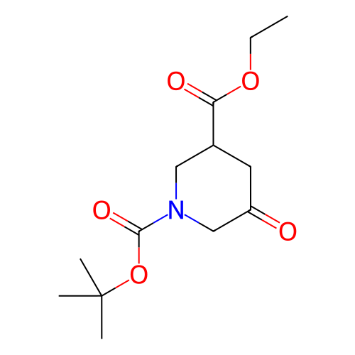 1-(叔丁基)3-乙基5-氧代哌啶-1,3-二羧酸,1-(Tert-butyl) 3-ethyl 5-oxopiperidine-1,3-dicarboxylate