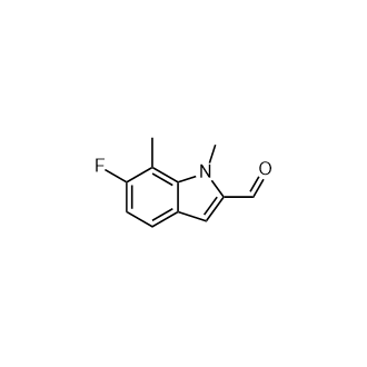 6-氟-1,7-二甲基-1H-吲哚-2-甲醛,6-Fluoro-1,7-dimethyl-1h-indole-2-carbaldehyde