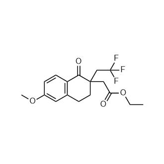 2-(6-甲氧基-1-氧代-2-(2,2,2-三氟乙基)-1,2,3,4-四氢萘-2-基)乙酸乙酯,Ethyl 2-(6-methoxy-1-oxo-2-(2,2,2-trifluoroethyl)-1,2,3,4-tetrahydronaphthalen-2-yl)acetate