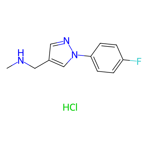 1-(1-(4-氟苯基)-1H-吡唑-4-基)-N-甲基甲胺盐酸盐,1-(1-(4-Fluorophenyl)-1h-pyrazol-4-yl)-N-methylmethanamine hydrochloride